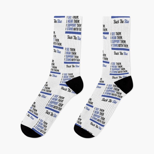 Item preview, Back the Blue Police Support thin blue line Flag Gift Idea designed and sold by clothesy7.