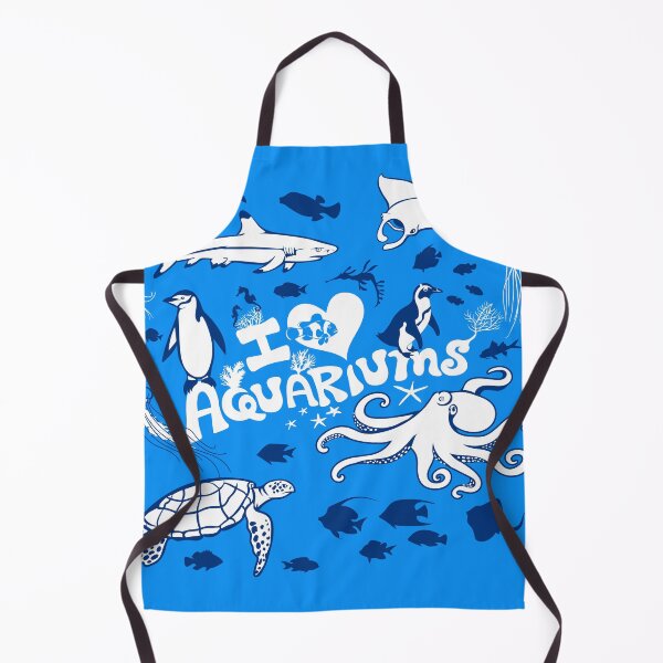 Item preview, Love Aquariums (blue) designed and sold by Peppermint Narwhal.