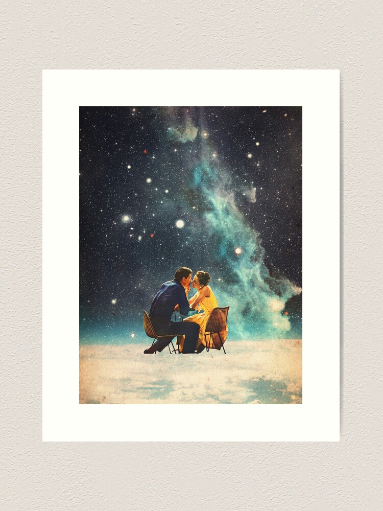 Thumbnail 2 of 3, Art Print, I'll Take you to the Stars for a second Date designed and sold by FrankMoth.