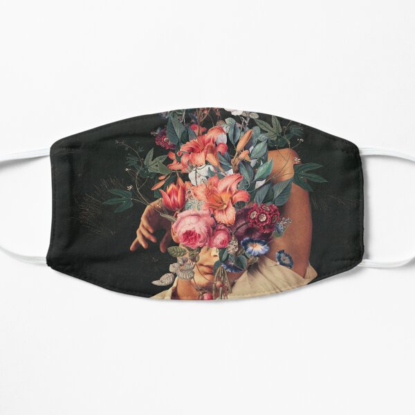 Roses Bloomed every time I Thought of You Flat Mask