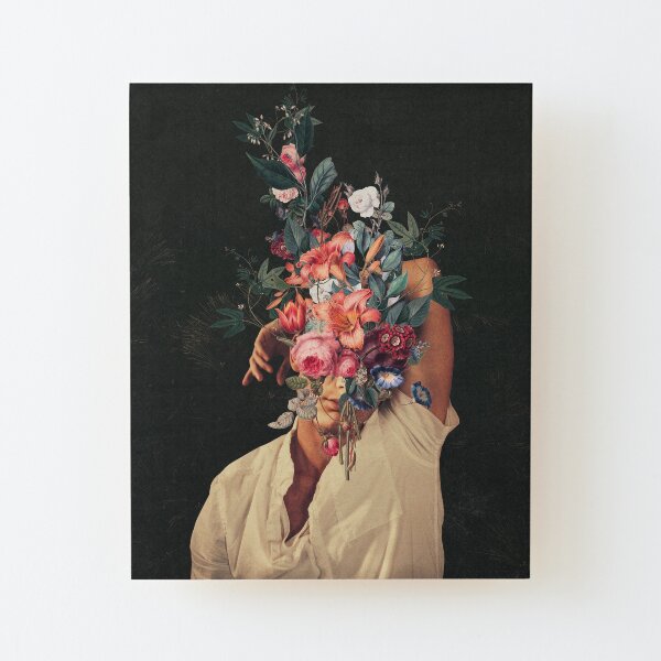 Roses Bloomed every time I Thought of You Wood Mounted Print