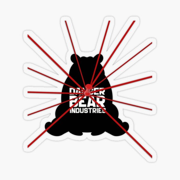 Conspiracy Bear from Danger Bear Industries Transparent Sticker