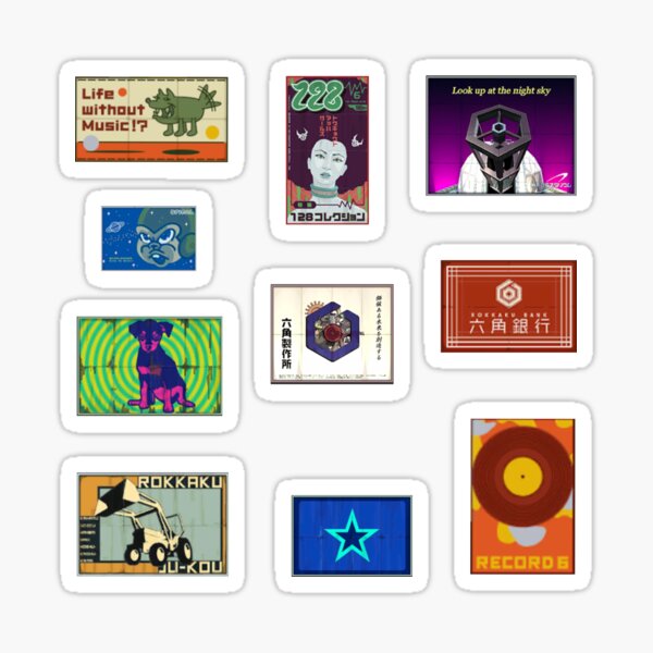 Vista previa del artículo con la obra «Carteleras surtidas de Jet Set Radio Future (JSRF)», diseñado y vendido por everything4eva.