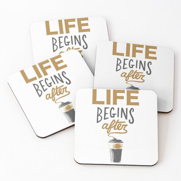 Item preview, Life Begins After Coffee designed and sold by mwhitedeveloper.