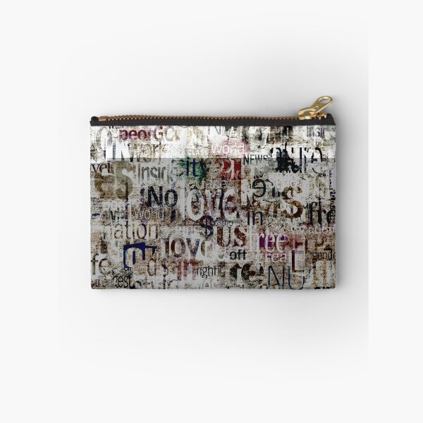 Item preview, Abstract grunge urban geometric chaotic collage with words and letters designed and sold by olgersart.