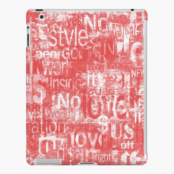 Old vintage newspaper paper grunge with letters, words texture background  iPad Case & Skin for Sale by olgersart