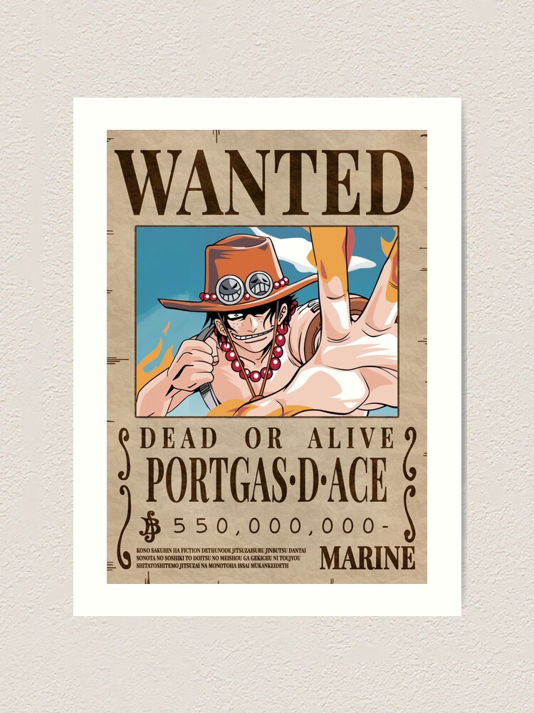 ONE PIECE WANTED: Dead or Alive Poster: Portgas D. Ace ( Official