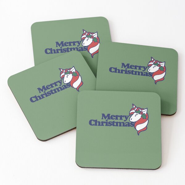 Item preview, Merry Christmas Unicorn designed and sold by FrictionMaxxing.
