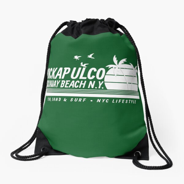 Rockaway Beach NY - Rockapulco Drawstring Bag