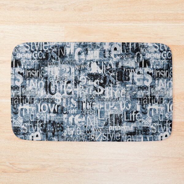 Item preview, Abstract grunge urban geometric chaotic collage with words and letters designed and sold by olgersart.