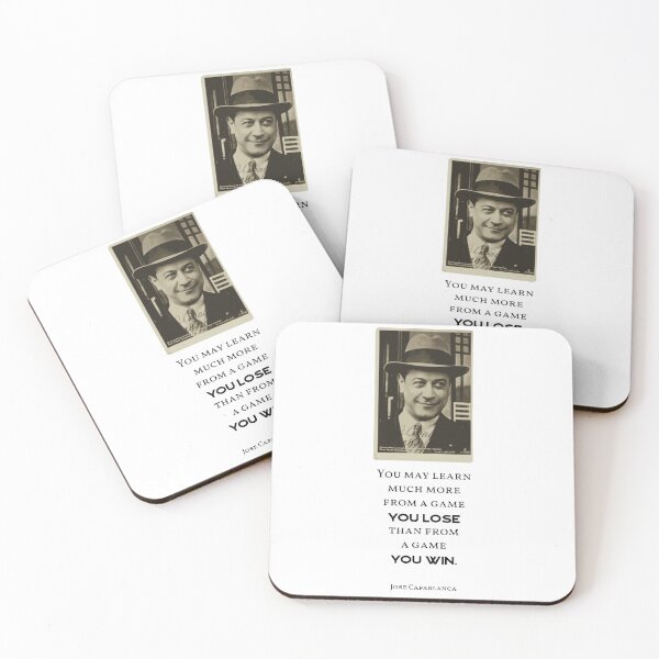 Item preview, Jose Capablanca Chess Quote designed and sold by shakmati.