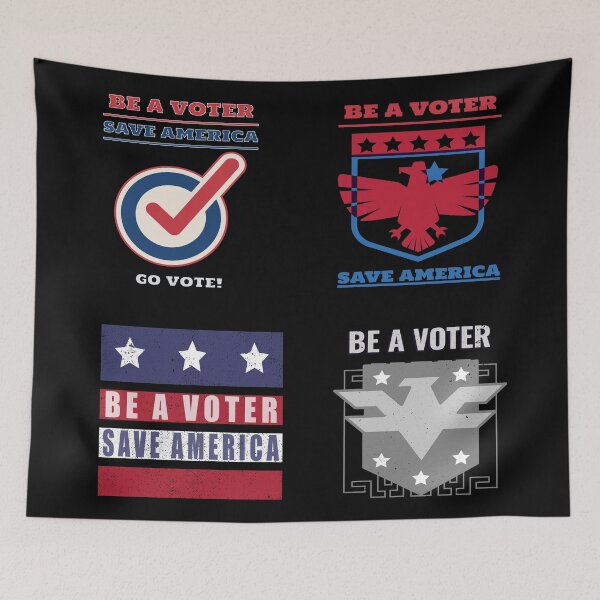 Item preview, Be A Voter Save America Sticker Pack 2 designed and sold by Coder-T.