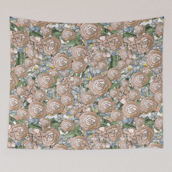 Aperçu de l'œuvre Imprimé fleur pastel créée et vendue par AstraDesign.