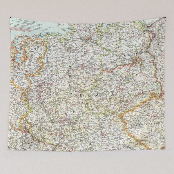 Item preview, Germany railway map 16k designed and sold by TemporaryArt.