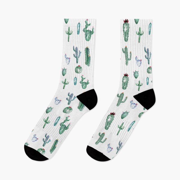 Item preview, watercolor cacti blue green and purple designed and sold by NelBo.
