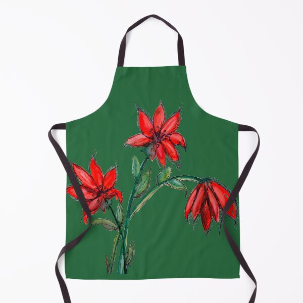 Item preview, Red Lillies Flowers designed and sold by HappigalArt.