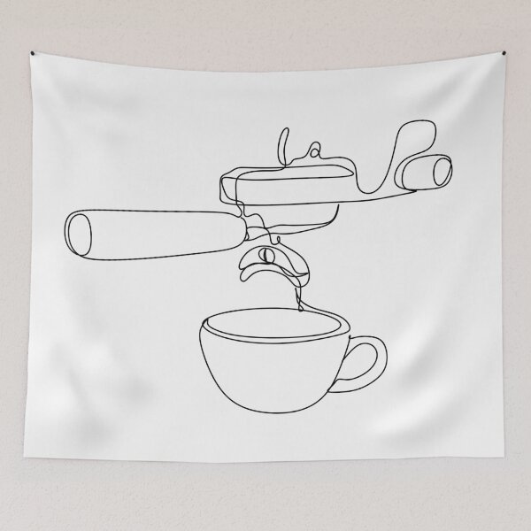 Item preview, Impresión de café. Cartel de café. Estilo escandinavo. cafetera barista designed and sold by OneLinePrint.