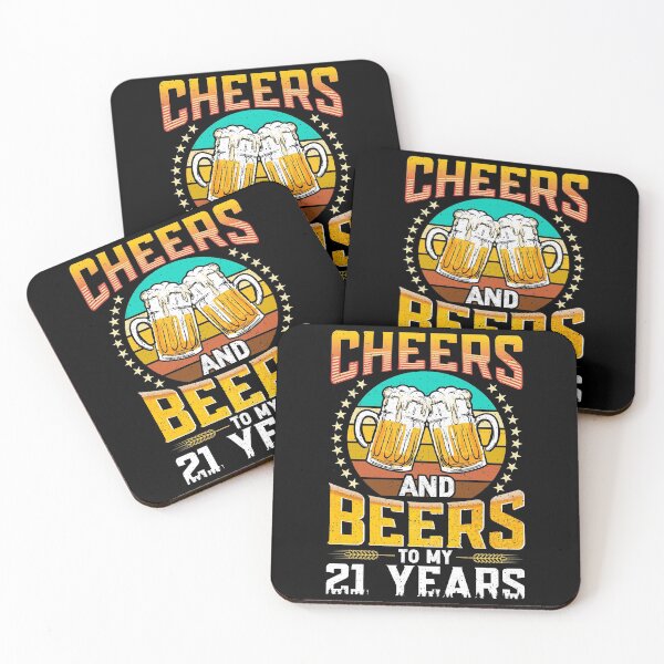 Item preview, Vintage 1999 Cheers And Beers To My 21 Years Birthday Gifts designed and sold by topdesignarts.