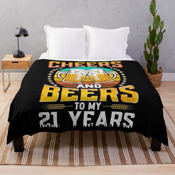Item preview, Vintage 1999 Cheers And Beers To My 21 Years Birthday Gifts designed and sold by topdesignarts.
