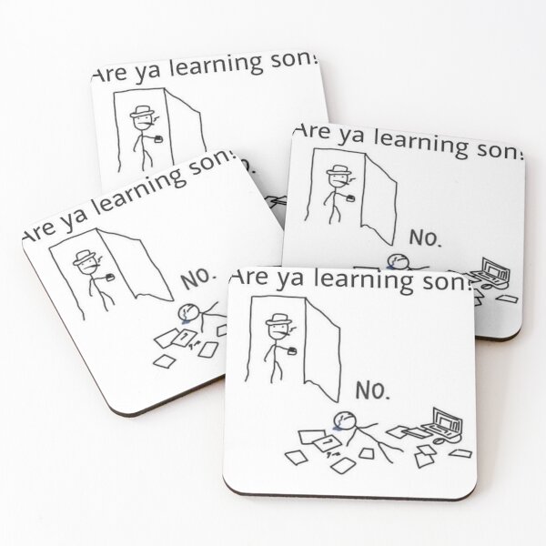 Item preview, Are Ya Learning Son? Online School Meme designed and sold by LeBebArt.