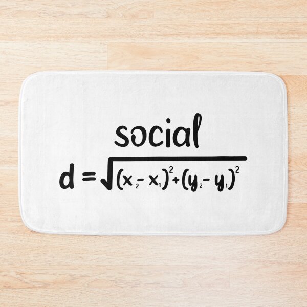 Item preview, MATH Social Distance Formula designed and sold by DorissReyes.