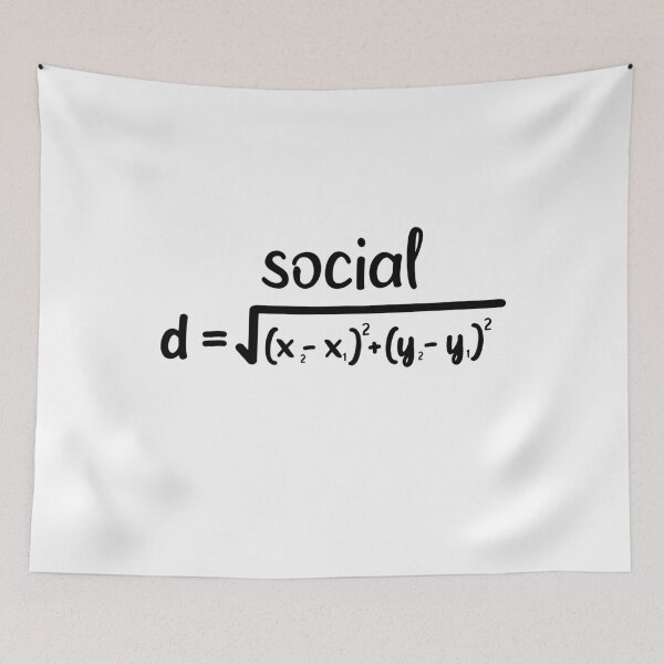 Item preview, MATH Social Distance Formula designed and sold by DorissReyes.