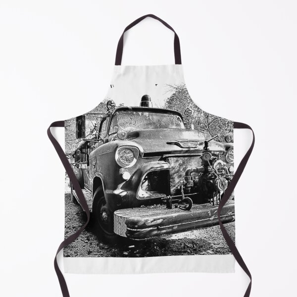 Item preview, Antique Fire Truck Black And White 2 designed and sold by LisaWootenPhoto.