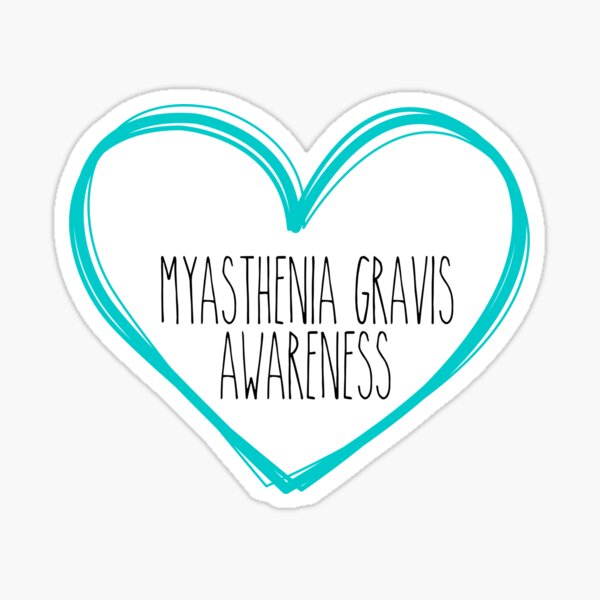 Item preview, Myasthenia Gravis Awareness Heart Support designed and sold by NadzeyaD.