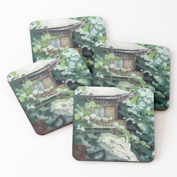 Item preview, Cliff-side Tea-house Through Trees designed and sold by Dreamsong.