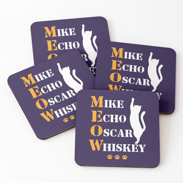 Item preview, Mike Echo Oscar Whiskey MEOW Cat Phonetic Alphabet designed and sold by jaygo.