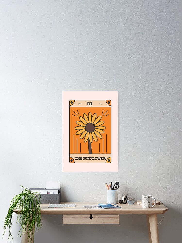 Póster «EL GIRASOL Modern Tarot Card» de TheHappyTarot | Redbubble