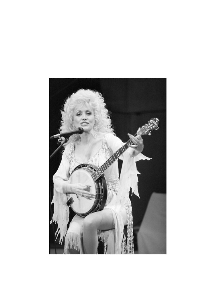 "Dolly Parton On Stage Strumming A Country Banjo" iPhone Case & Cover