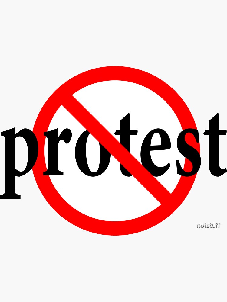 Don't Protest - Declare you beliefs publicly - Don't go along by notstuff