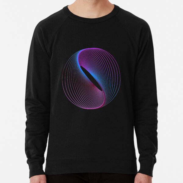 Neon Spiral Marble Lightweight Sweatshirt