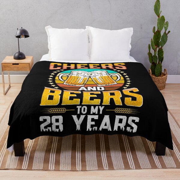 Item preview, Vintage 1992 Cheers And Beers To My 28 Years Birthday Gifts designed and sold by topdesignarts.