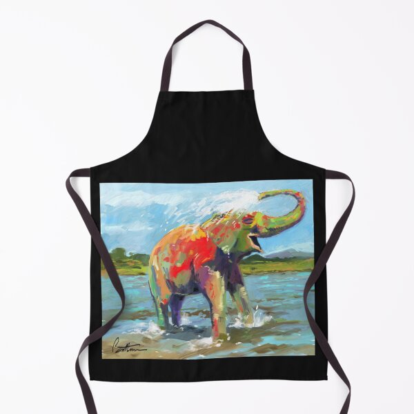 Item preview, Happy Elephant Takes a shower designed and sold by ArtofSpeed.