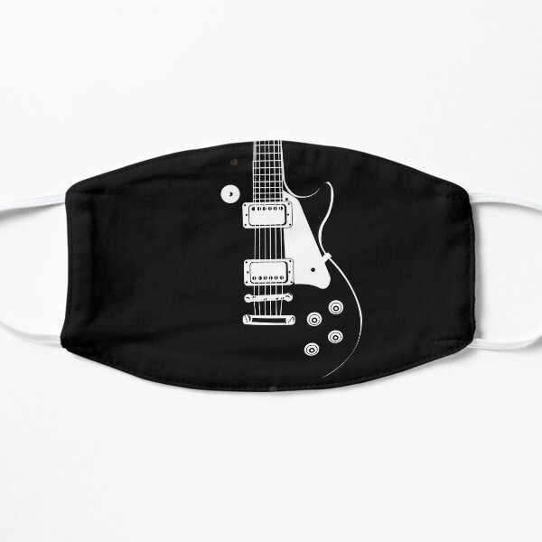 Gibson Les Paul in Black and White Flat Mask