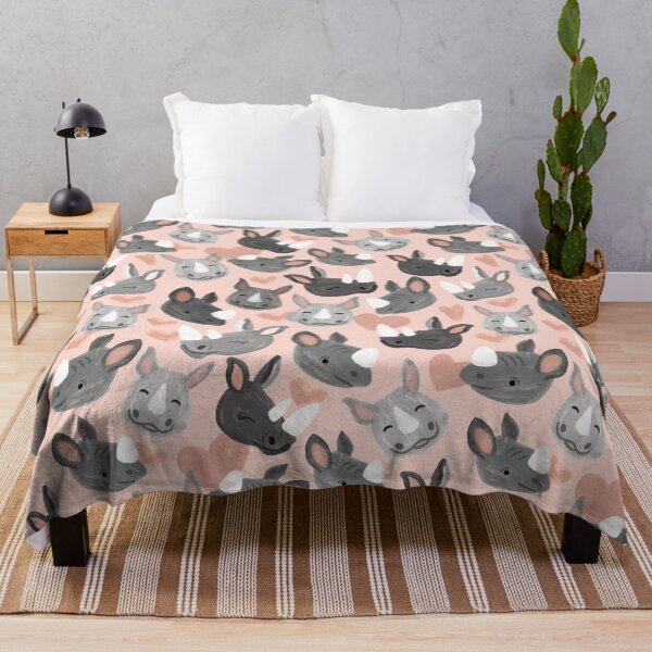 Item preview, Happy Rhino Family - Blush designed and sold by Meredith Ann.