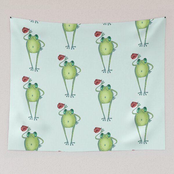 Item preview, Cottagecore frog with a baby moth  designed and sold by MyYellowBird.