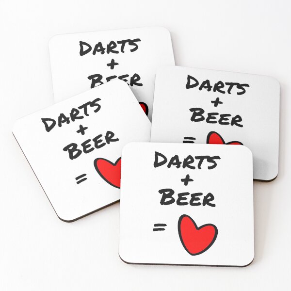 Item preview, darts + beer = heart designed and sold by TheGreenGoat.
