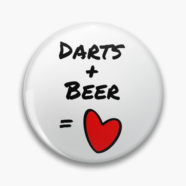 Item preview, darts + beer = heart designed and sold by TheGreenGoat.