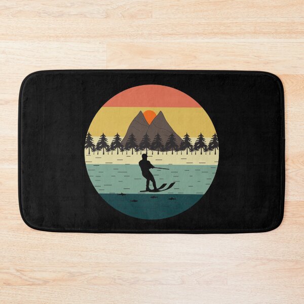 Item preview, Vintage Retro Sunset Water Ski Sport Gift designed and sold by TastefulTees.