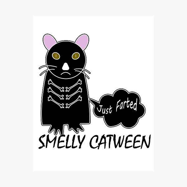 Item preview, funny smelly catween designed and sold by vidyaroul.