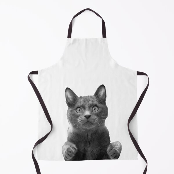 Item preview, cute black and white staring cat designed and sold by NelBo.