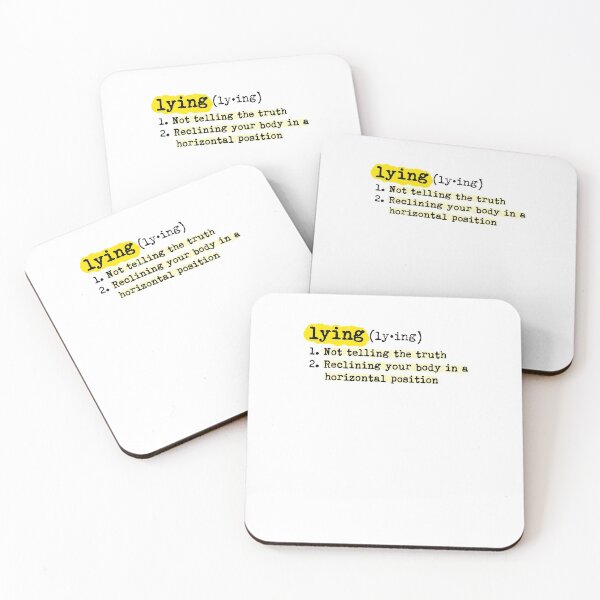 Item preview, Lying Definition Pun Joke Reader designed and sold by sharedipmemes.