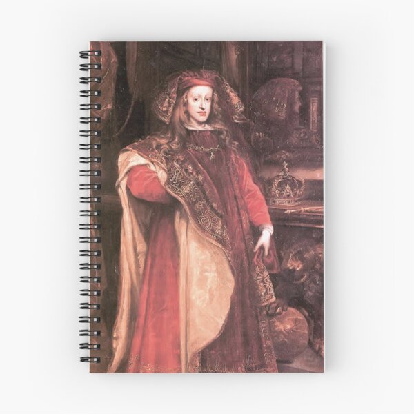 Item preview, King Charles II of Habsburg vintage portrait Oil Painting designed and sold by Vintage Designs +.