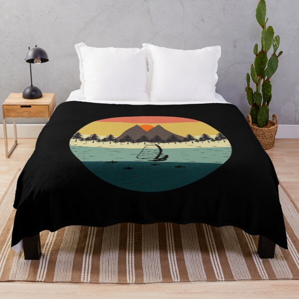 Item preview, Vintage retro Sunset Windsurfing Water Sport Gift designed and sold by TastefulTees.