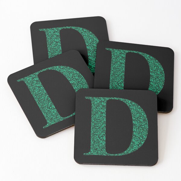 Item preview, Letter D Emerald Dark Green Glitter Effect Alphabet designed and sold by Sour Soul.
