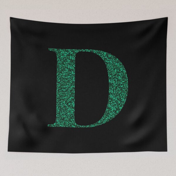 Item preview, Letter D Emerald Dark Green Glitter Effect Alphabet designed and sold by Sour Soul.