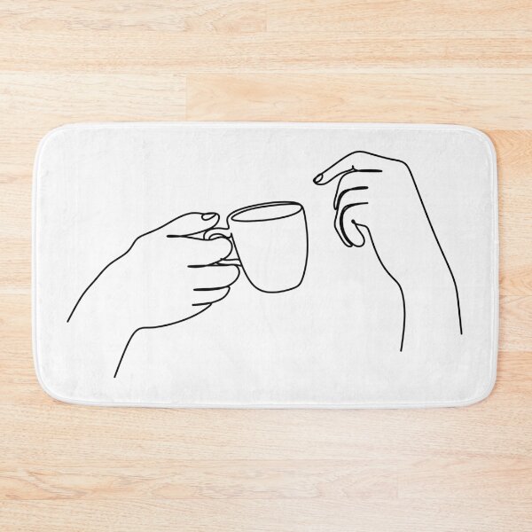 Item preview, But First Coffee Print. Coffee Cup One Line Art, Woman Drinking Coffee Printable, Tea Or Coffee Lover Gift, Modern Art For Kitchen, Scandinavian Kitchen Wall Art, designed and sold by OneLinePrint.